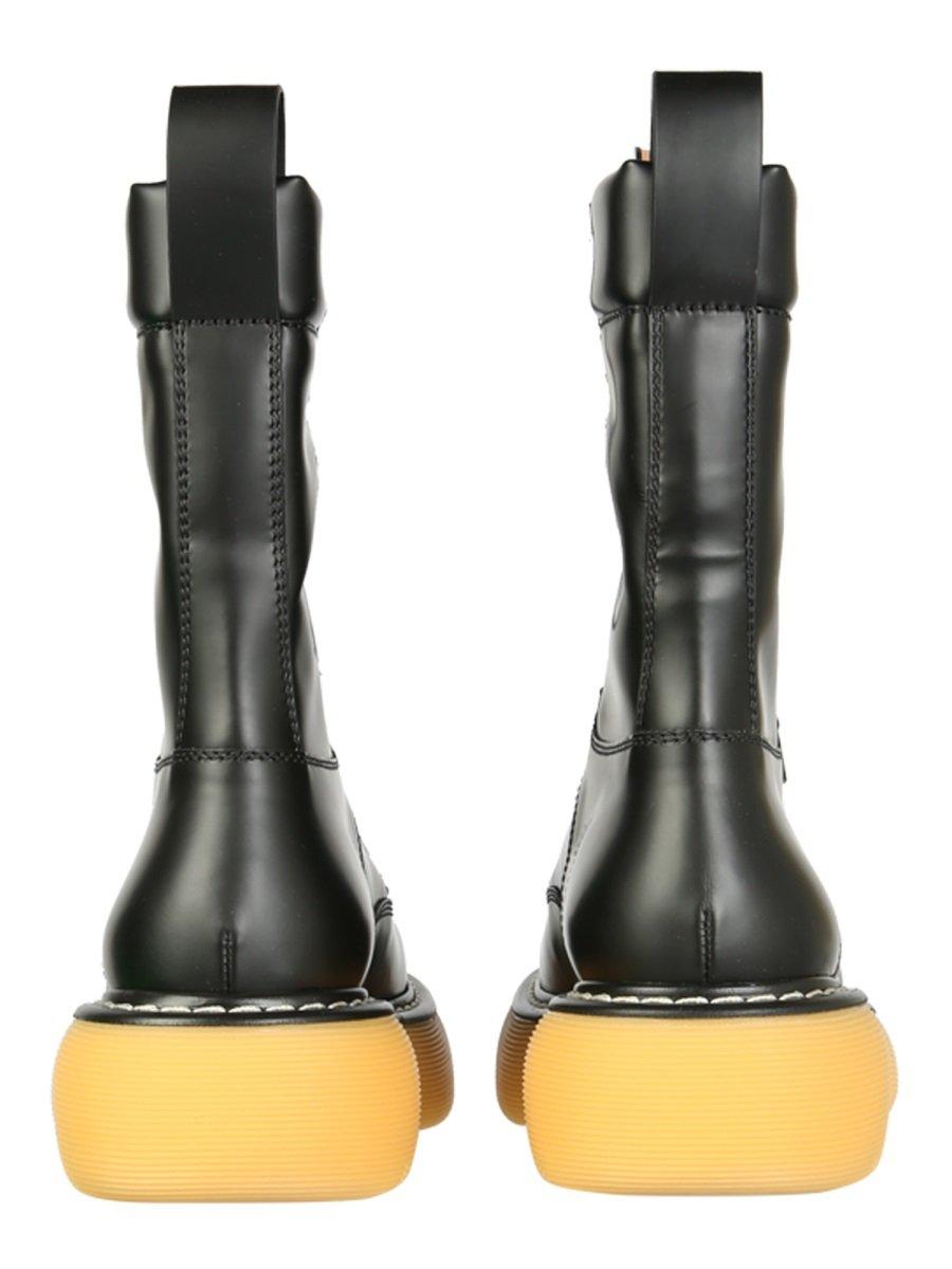 Bottega Veneta 'the Bounce' Tread Sole Leather Combat Boots Women 