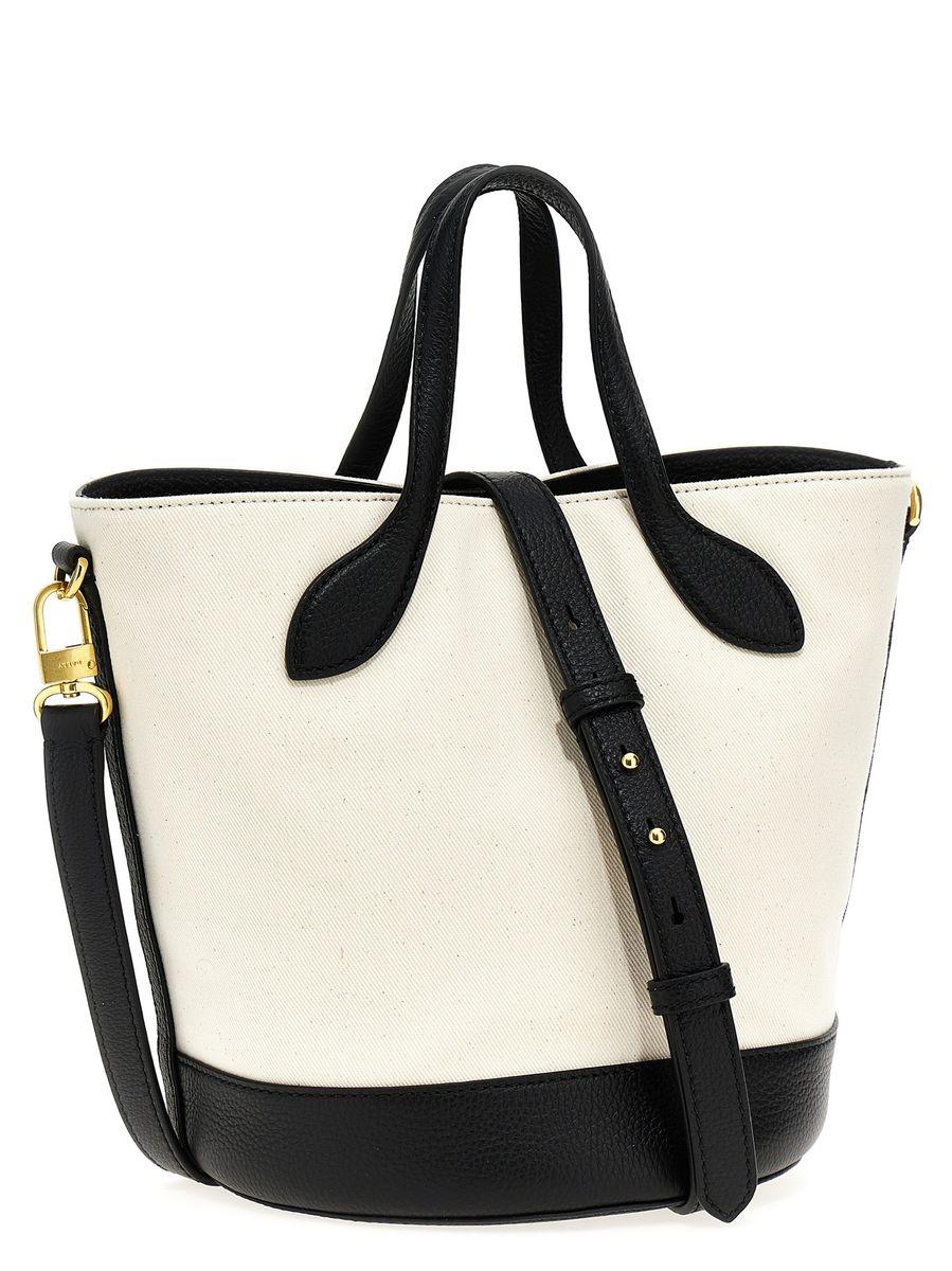 トートバッグ BALLY FW23 Ivory canvas Bar bucket bag (WAU00ZCV034 I182O) Bally Ivory Canvas Bar Bucket Bag – LOZURI®