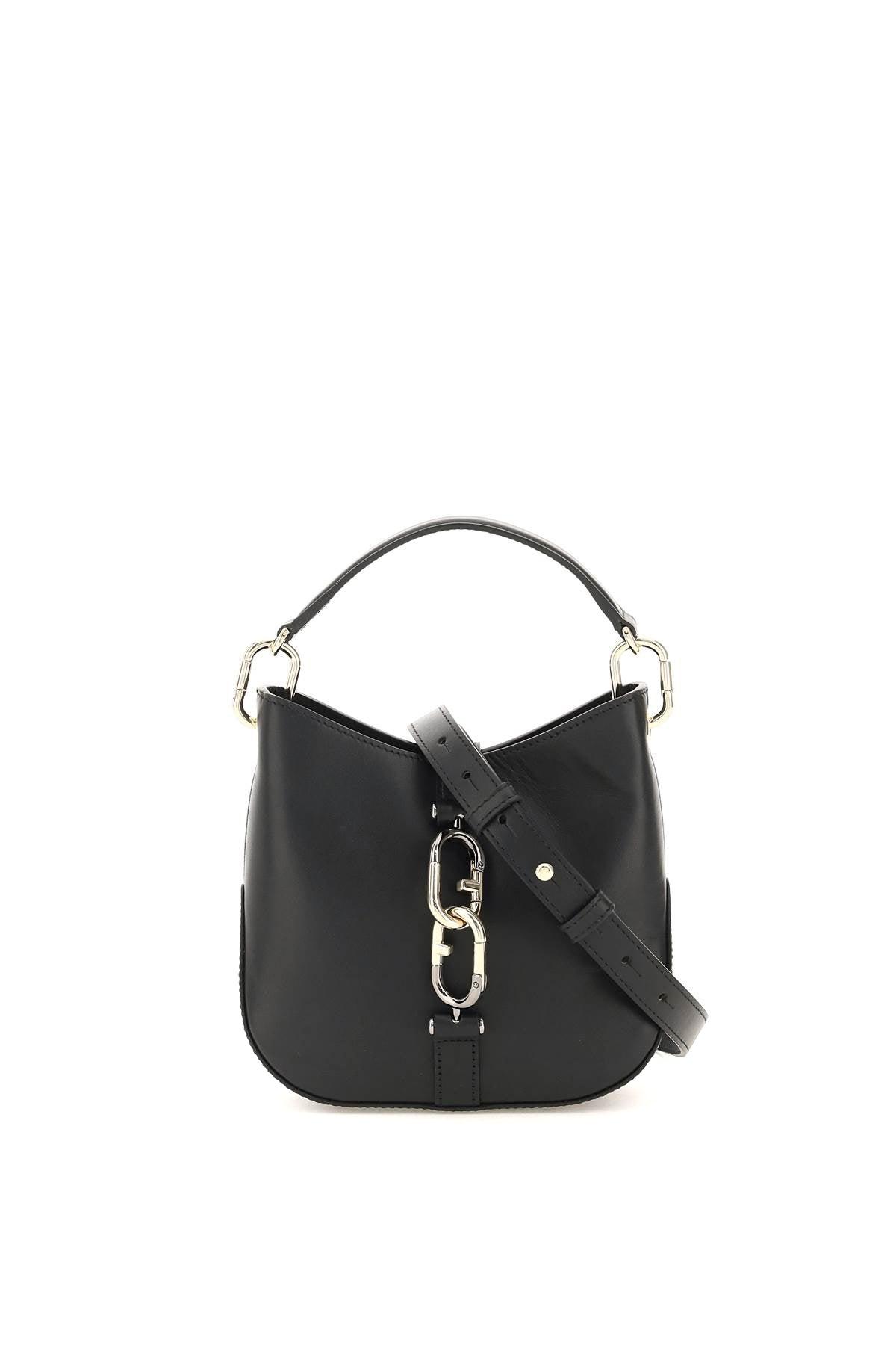 Furla Leather Sirena Mini Hobo Bag in Nero (Black) | Lyst