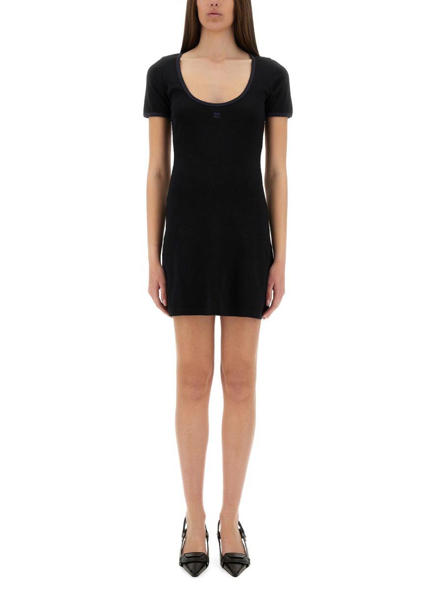 ワンピース COURREGES HOLISTIC CONTRAST DRESS Courreges Holistic Contrast