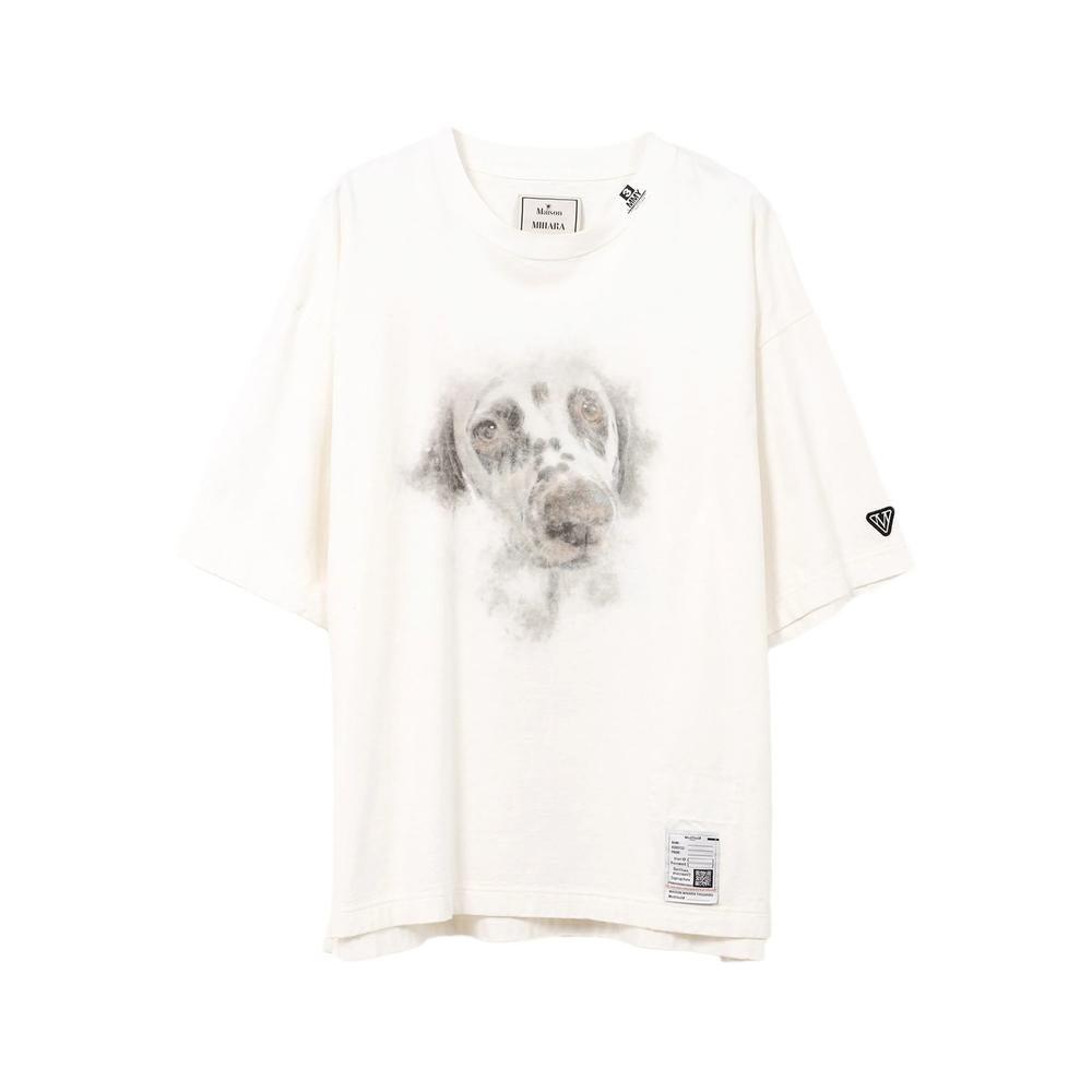 【MIHARA YASUHIRO】Print Short Sleeve T-Shirt/全国送料込み Maison MIHARA YASUHIRO Printed Distressed t-shirt | Grey
