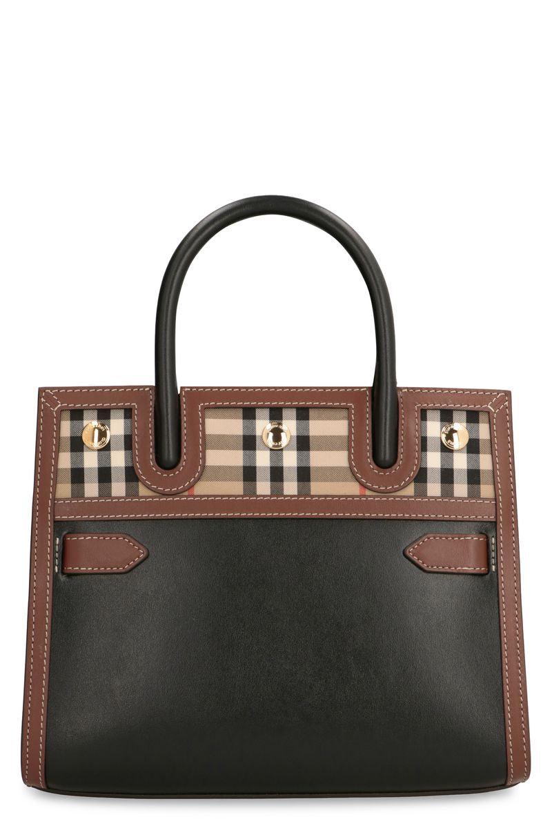 Burberry mini leather title bag hotsell