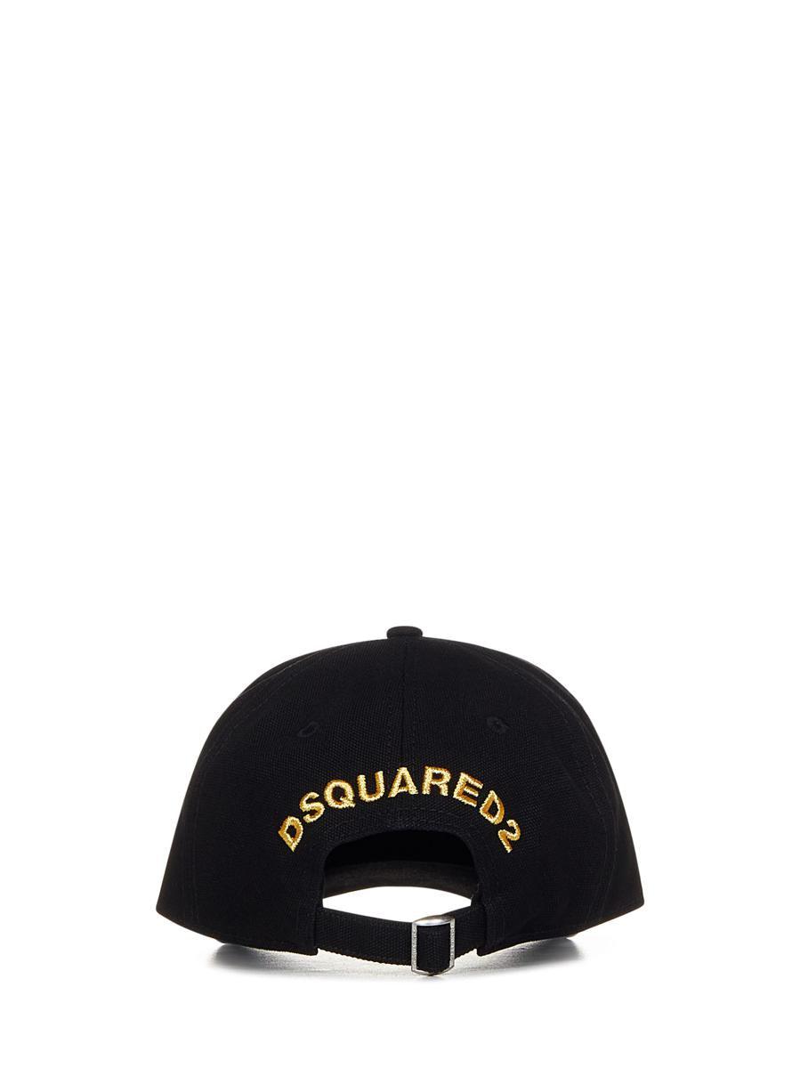 DSQUARED2 ブラックキャップ 24-7STAR DSQUARED2 24-7 Star Cotton Cap | Black | FARFETCH