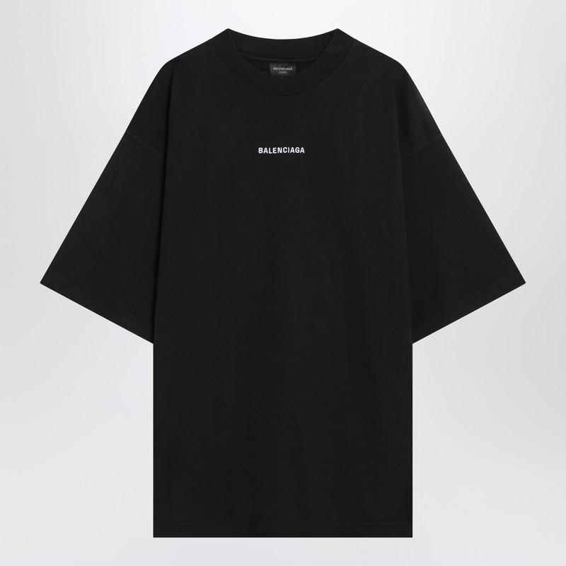 Balenciaga New Back Medium Fit T-Shirt in Black for Men | Lyst