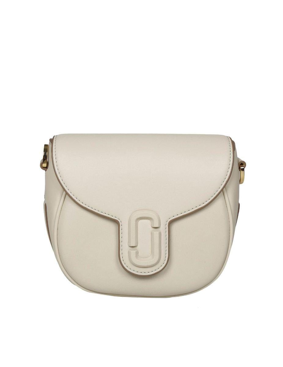 Marc Jacobs Marc Jacob The Small Saddle Bag In White Leather in Natural ...