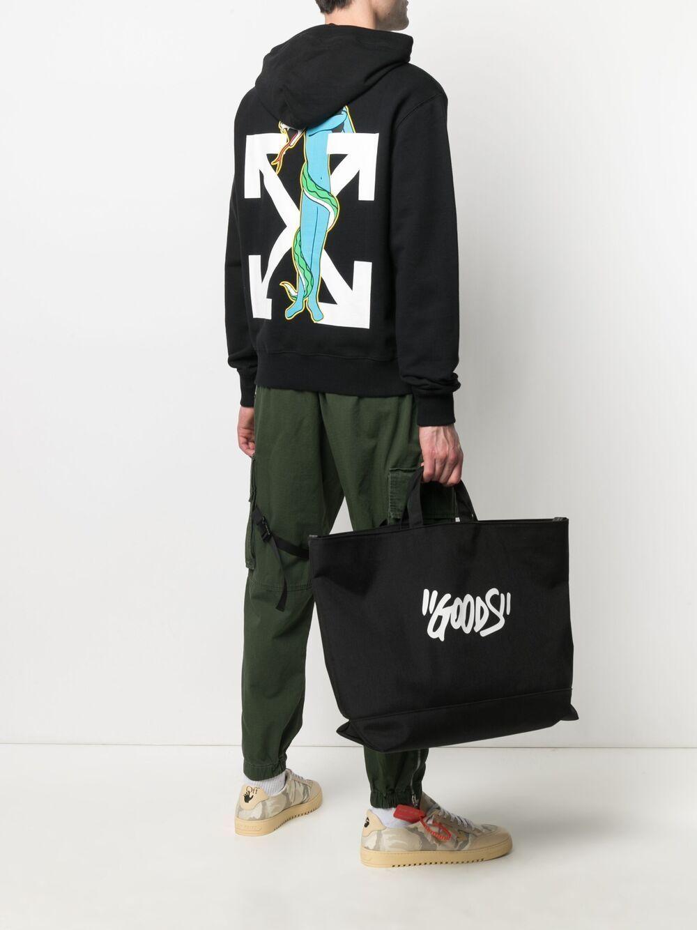 Off-White c/o Virgil Abloh Adam Is Eve Hoodie in Black for Men | Lyst