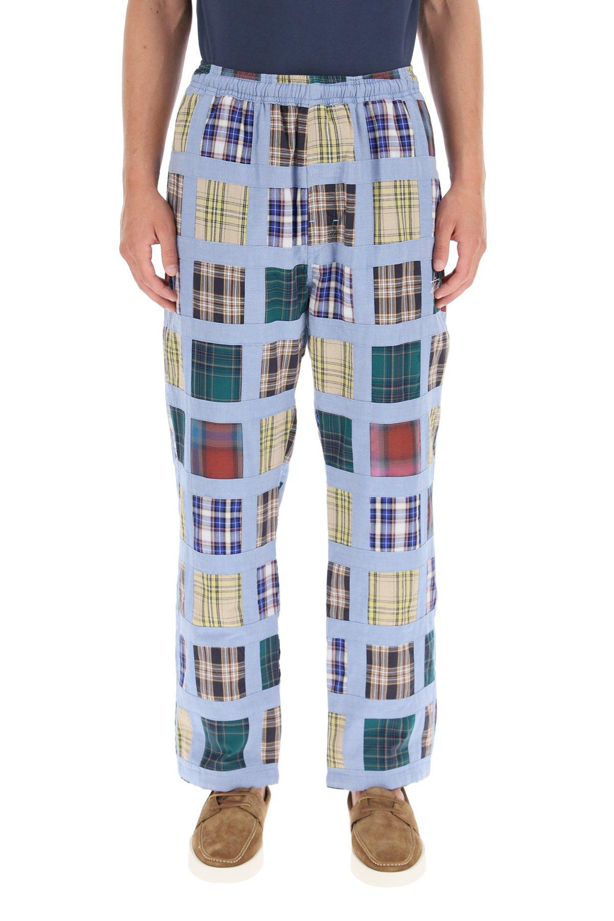Stussy Cotton Patchwork Madras Trousers 