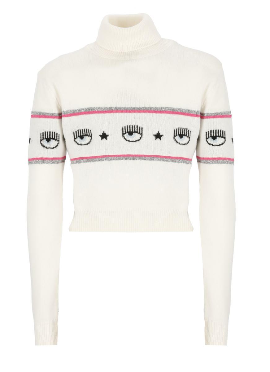 Chiara Ferragni Sweaters White | Lyst