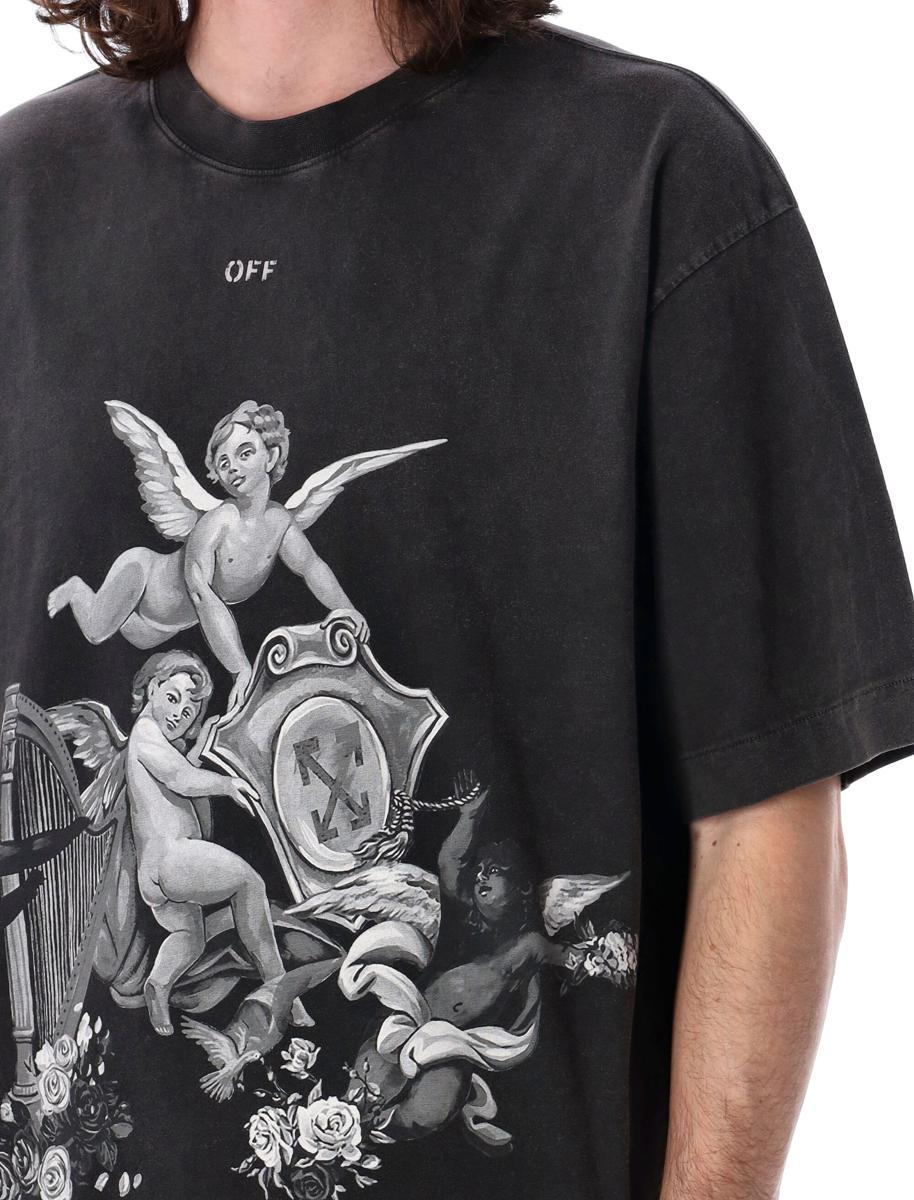 OFF WHITE♡ ブラック Vintage Putti Tシャツ Putti Skate S/S Tee Vintage Black - White in BLACK for Men