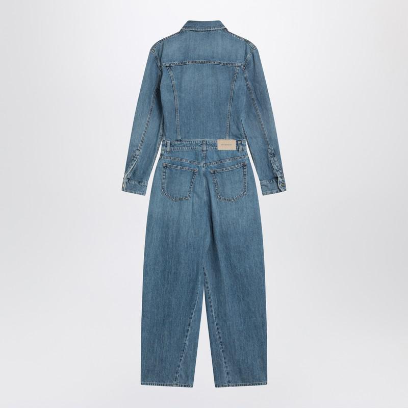 デニム・ジーパン GIVENCHY LIGHT BLUE DENIM JUMPSUIT Givenchy Jumpsuits and rompers for Women | Online Sale up to