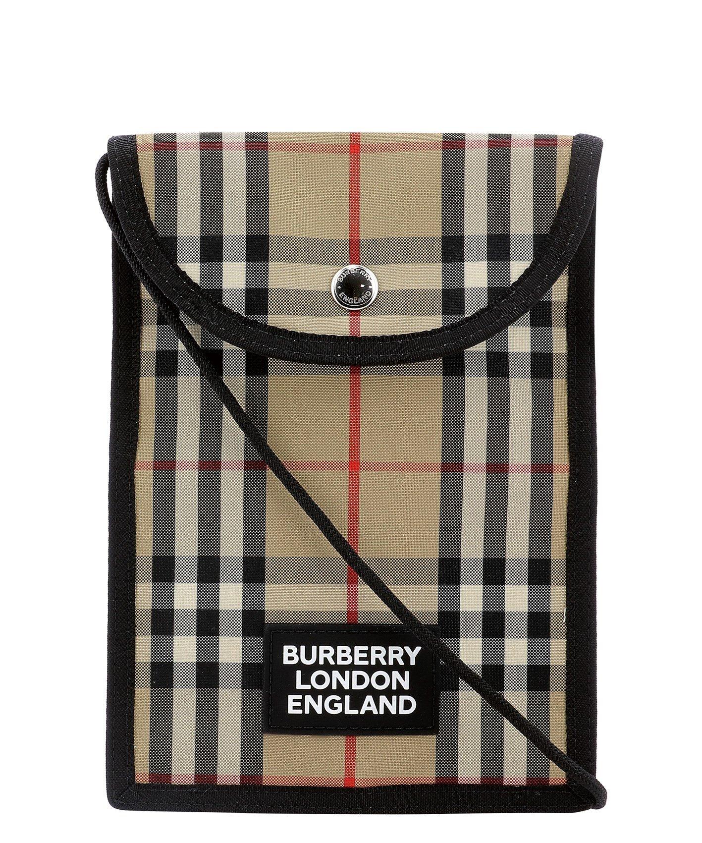 Burberry Vintage Check Phone Crossbody Bag for Men | Lyst