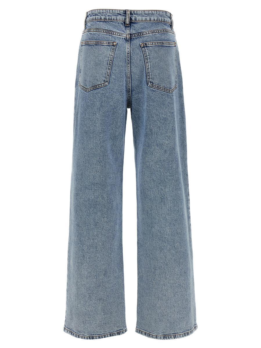 デニム・ジーパン Fabiana Filippi Wide Leg Denim Jeans Fabiana Filippi Wide-leg jeans for Women | Online Sale up to