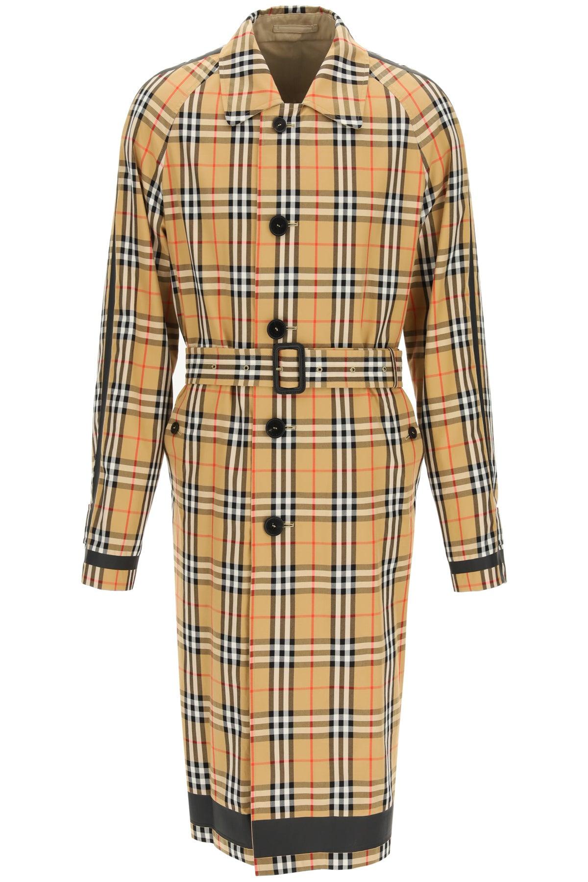 Burberry Reversible Trench Coat With Tartan Motif in Natural for Men | Lyst