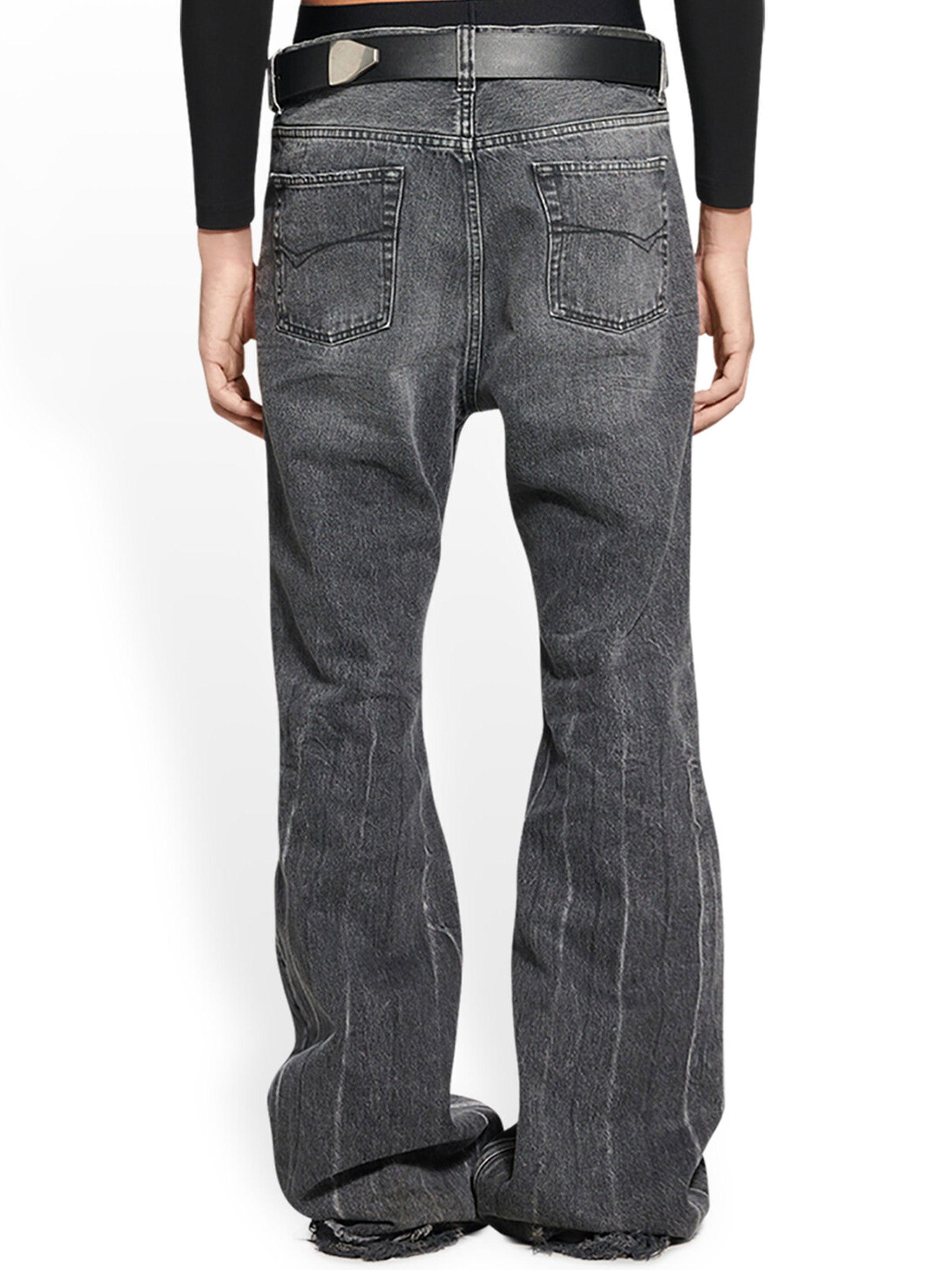 Flared denim jeans