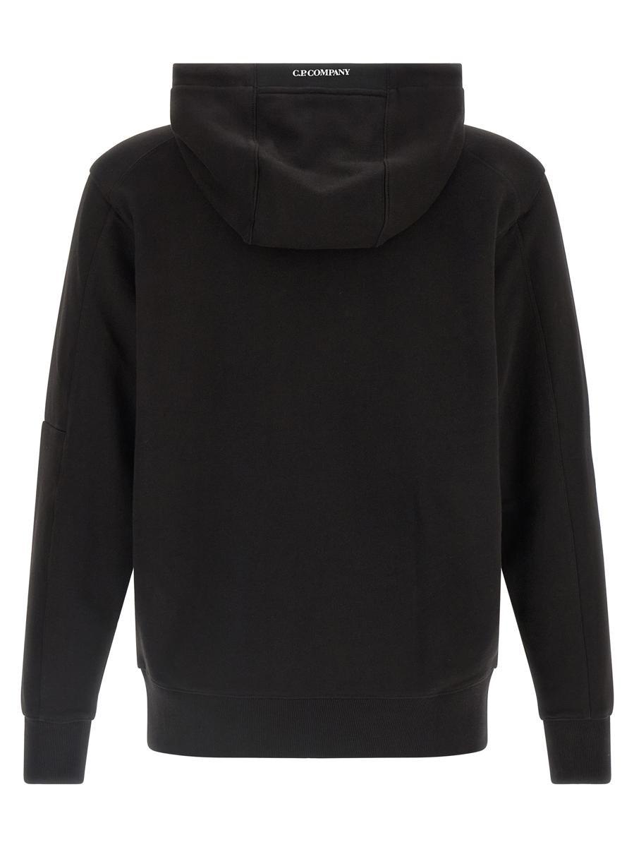 パーカー・フーディ C.P. COMPANY DRAWSTRING HOODIE C.P. Company C.P. Company Logo-Printed Drawstring Zip-Up