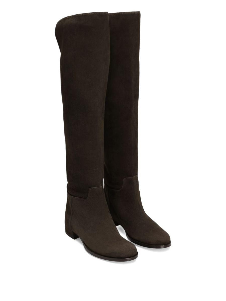 【関税＆送料込み】Dolce & Gabbana Suede Knee High Boots Dolce & Gabbana Suede Knee High Boots | italist