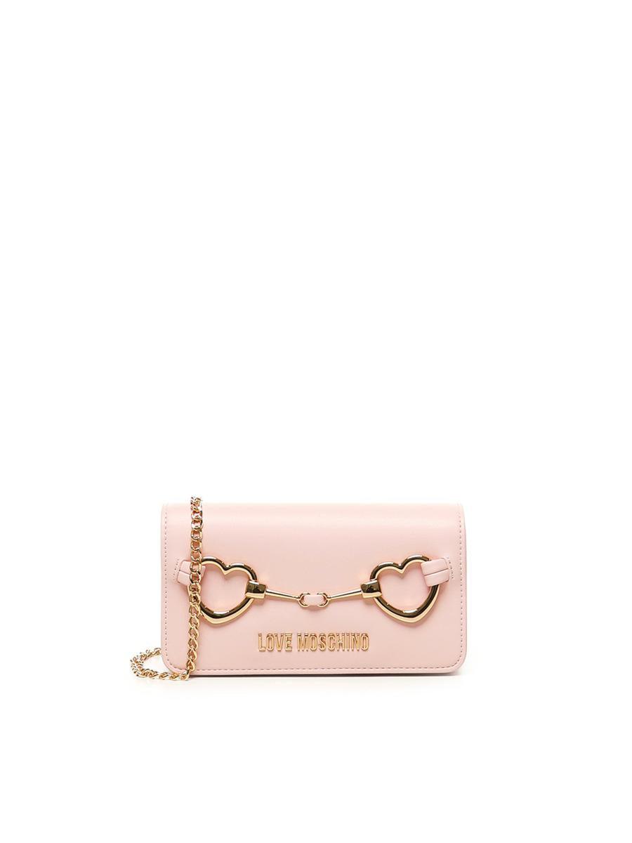 【関税&送料込】Love Moschino Wallets Pink Love Moschino logo-plaque Wallet | Pink | FARFETCH
