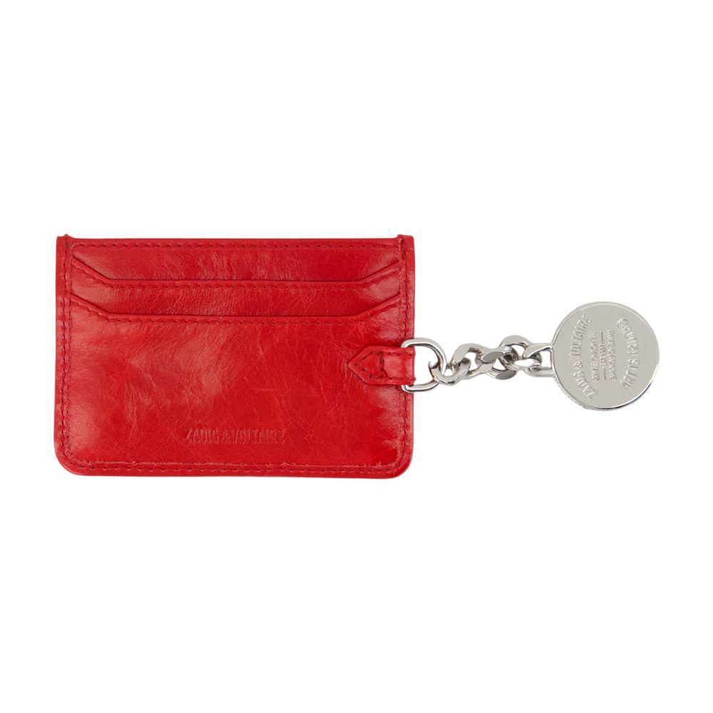 カードケース・名刺入れ Sunny Pass Card Holder - Zadig & Voltaire - Leather - Red Zadig & Voltaire Sunny Card Card Holder in Red | Lyst