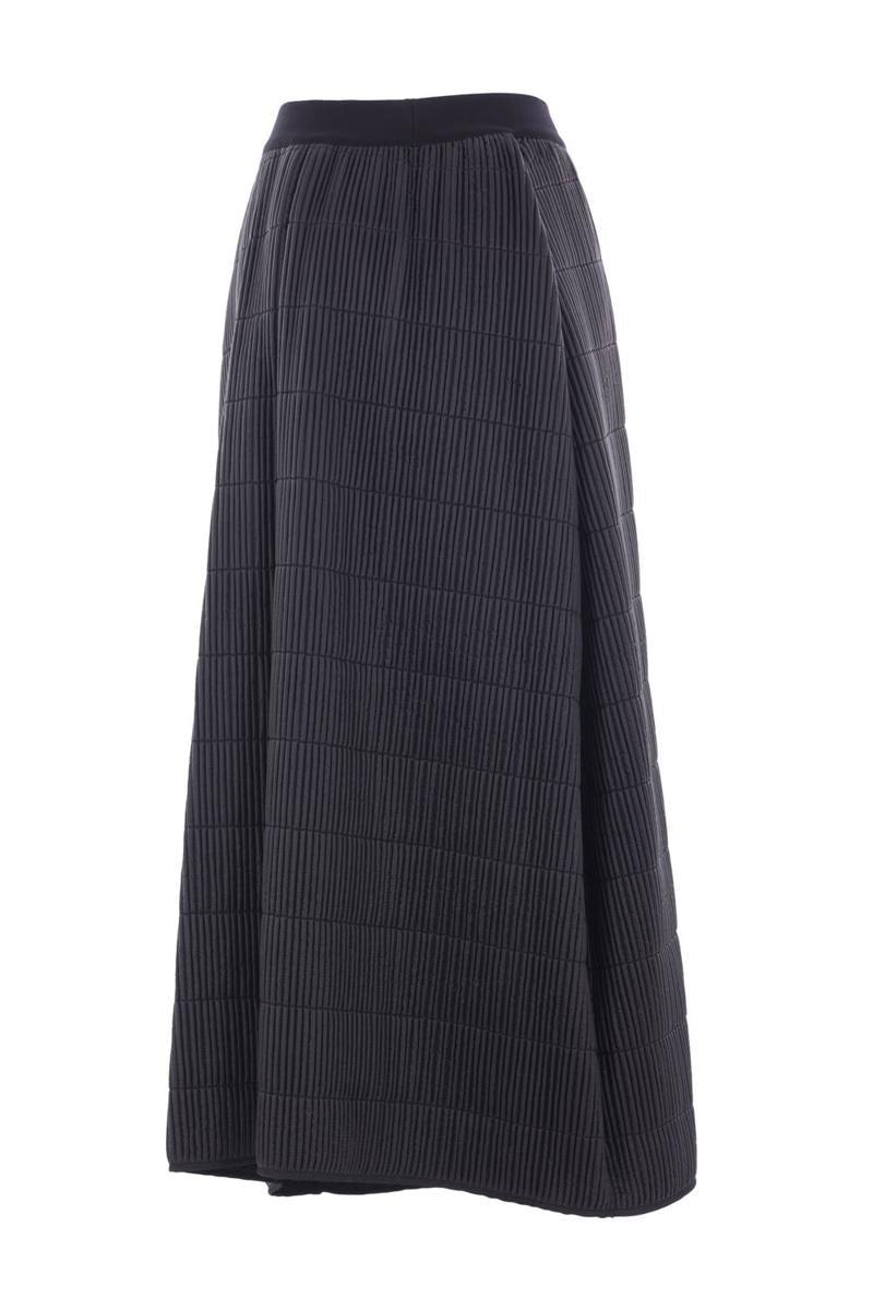 スカート Maria Calderara Maxi Side Slit Sequin Skirt With Taffeta Maria Calderara Maxi Side Slit Sequin Skirt With Taffeta