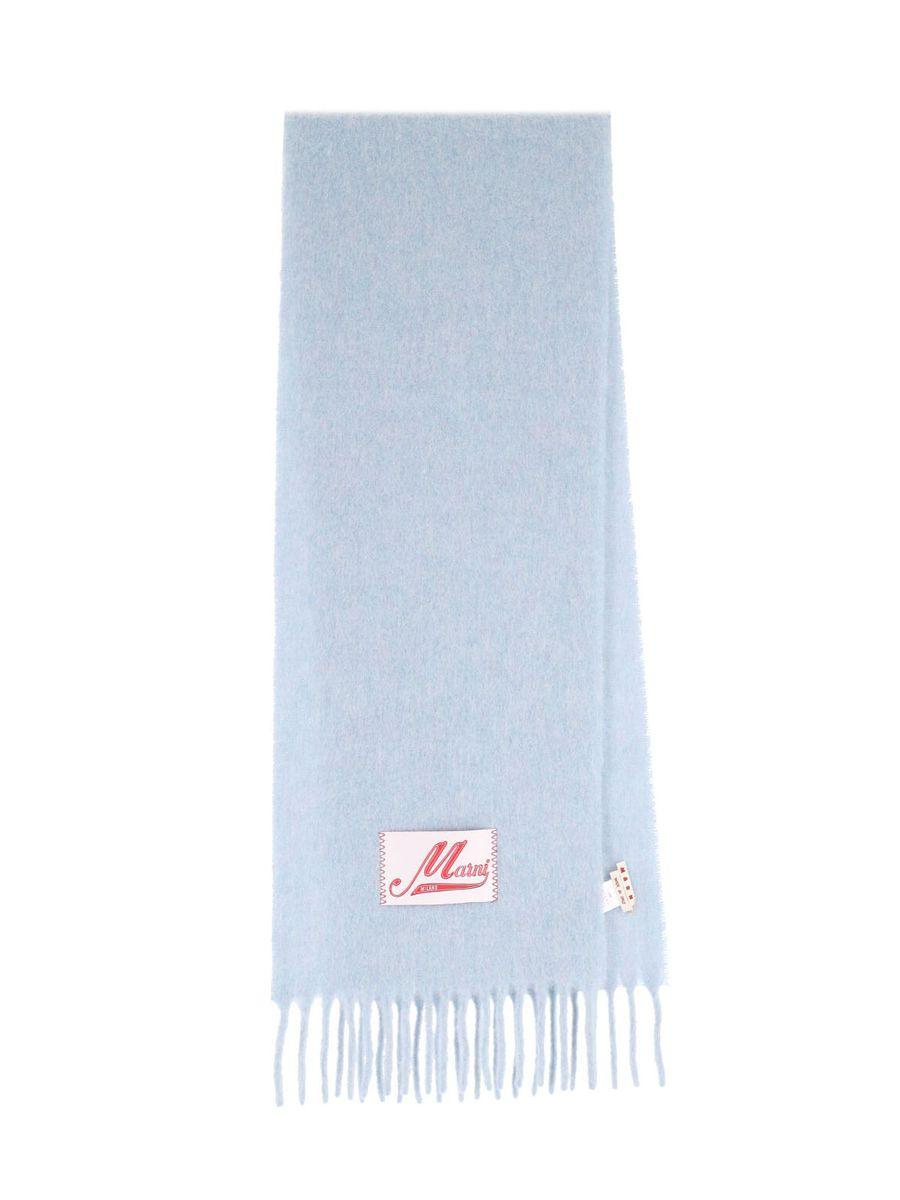 マフラー・ストール MARNI LIGHT BLUE WOOL SCARVES Light blue alpaca scarf | Marni