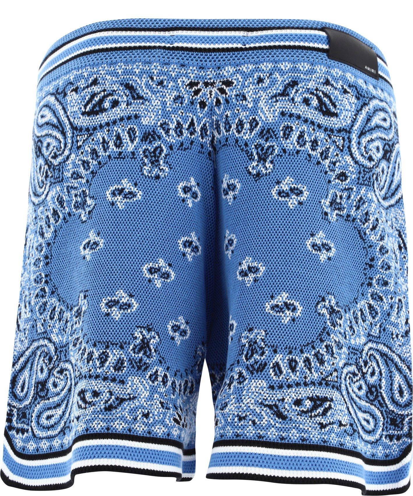Amiri "bandana" Shorts in Blue for Men | Lyst