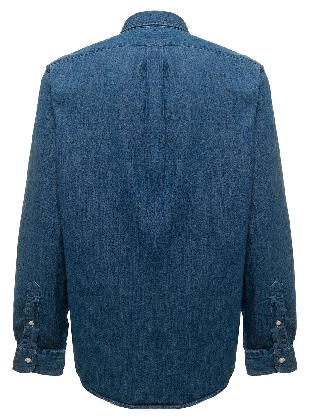 Polo Ralph Lauren Camicia Slim Fit Denim Uomo in Blue for Men | Lyst