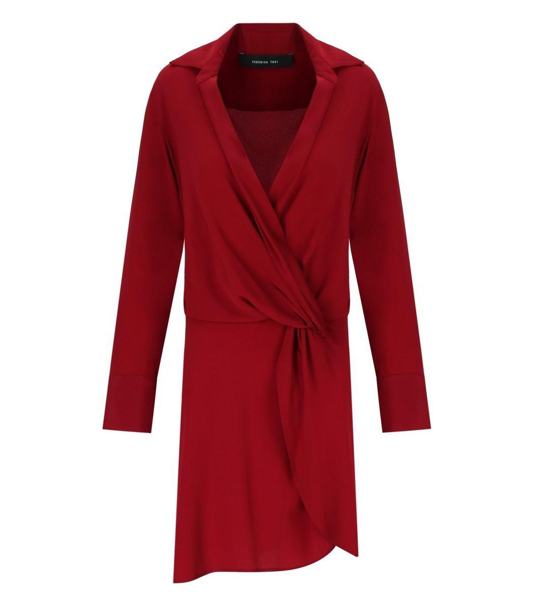 ワンピース FEDERICA TOSI Woman Dress Red 41206412 11 FEDERICA TOSI Dress in Red | Lyst