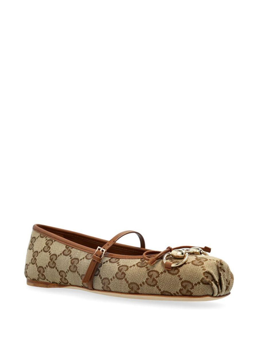 【gucci・グッチ】 BALLET FLATS バレエシューズ Women's Gucci Horsebit ballet flat in Rosso Ancora leather