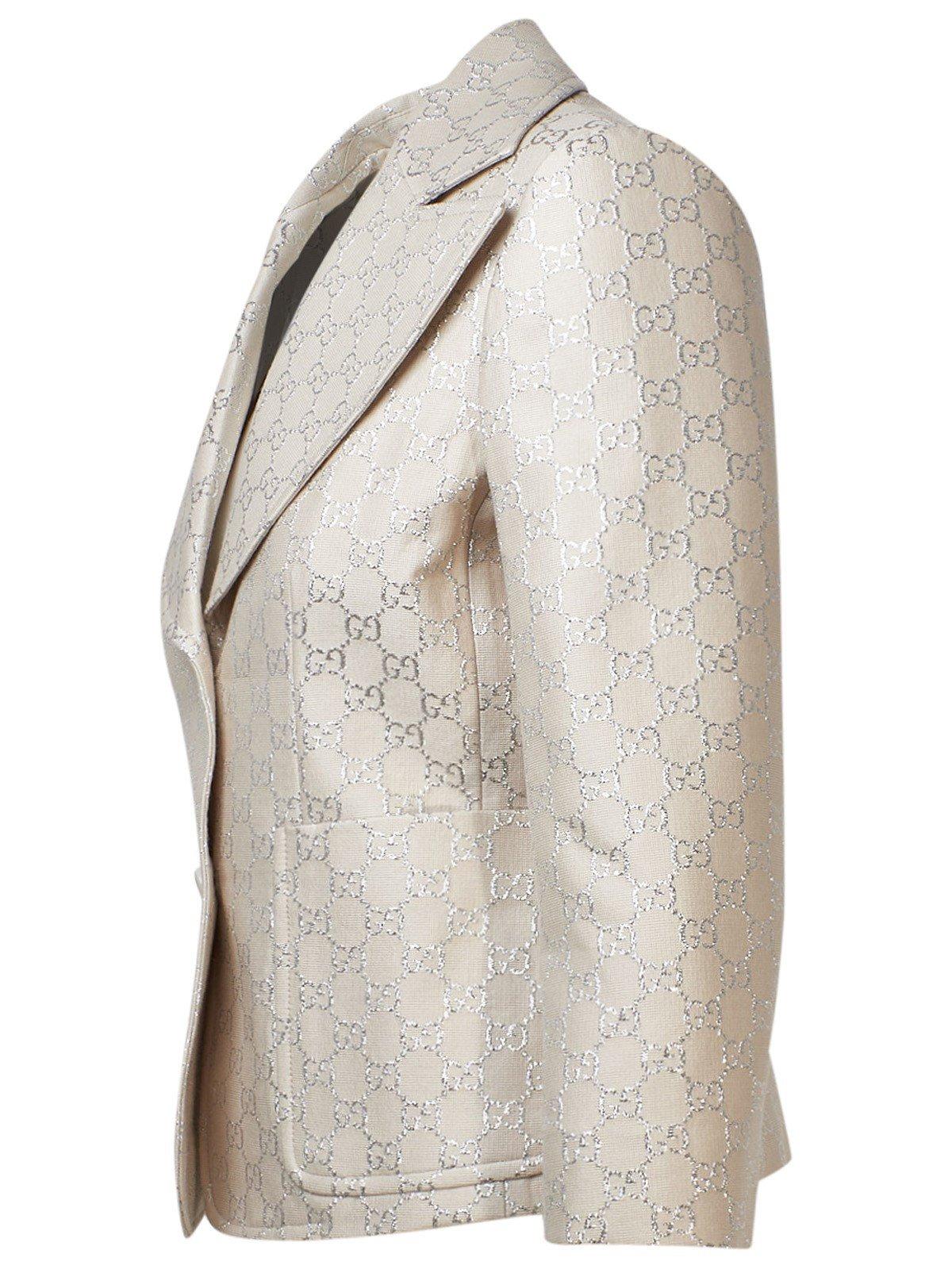 Gucci Wool Blazer Bianco Lyst