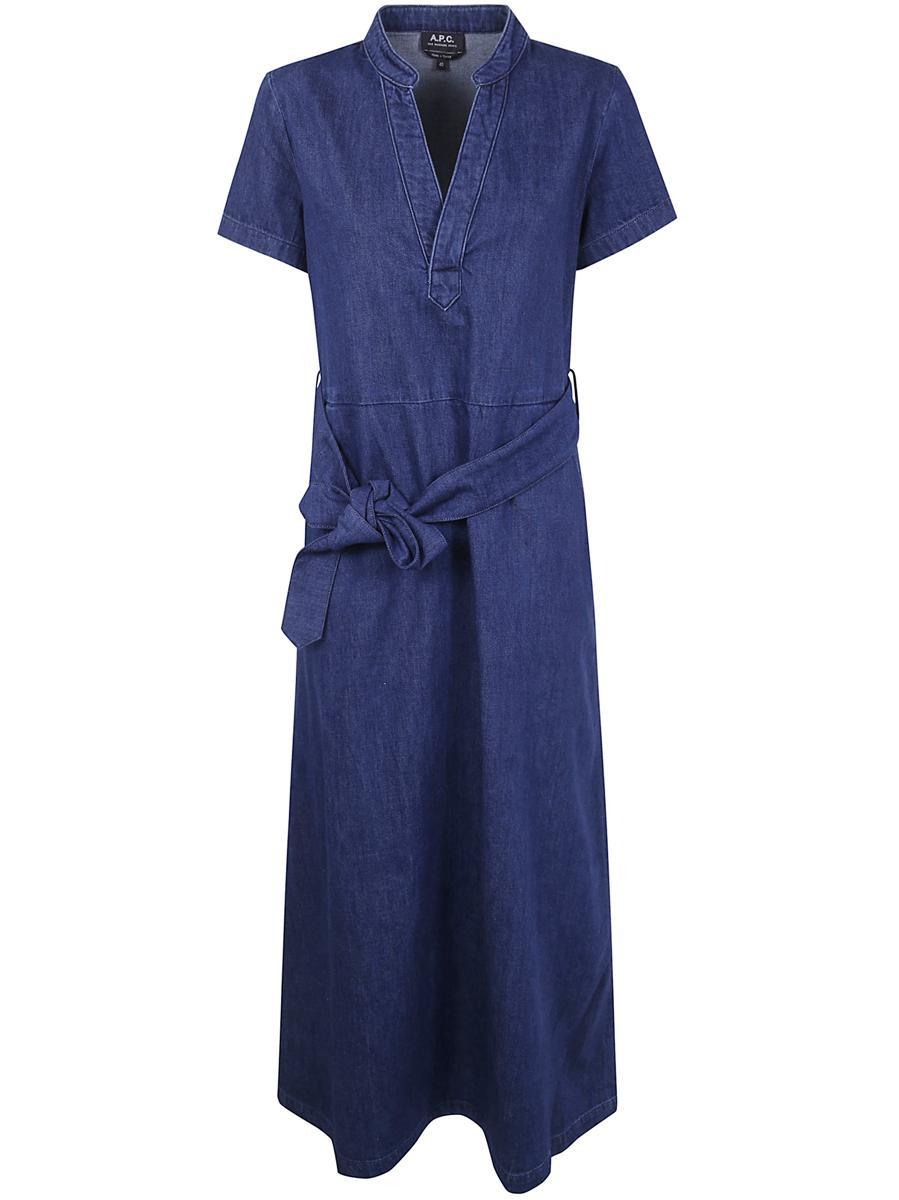 【関税&送料込】A.P.C. Chemisier Dress A.P.C. - Romane printed silk shirt dress A.P.C.