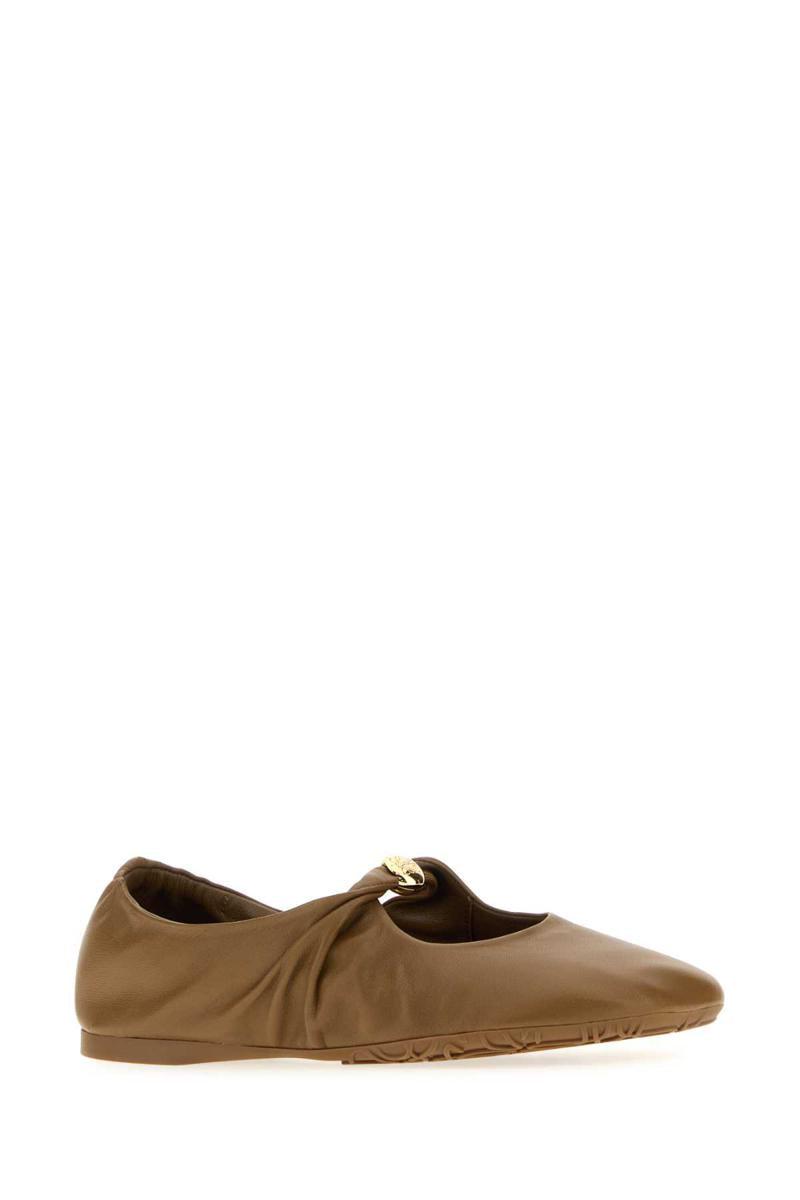 【中古美品】LOEWE ZAPATO BAILARINA NAPA サイズ37 Bailarina Pebble Soft en piel napa de cordero Amarillo - LOEWE