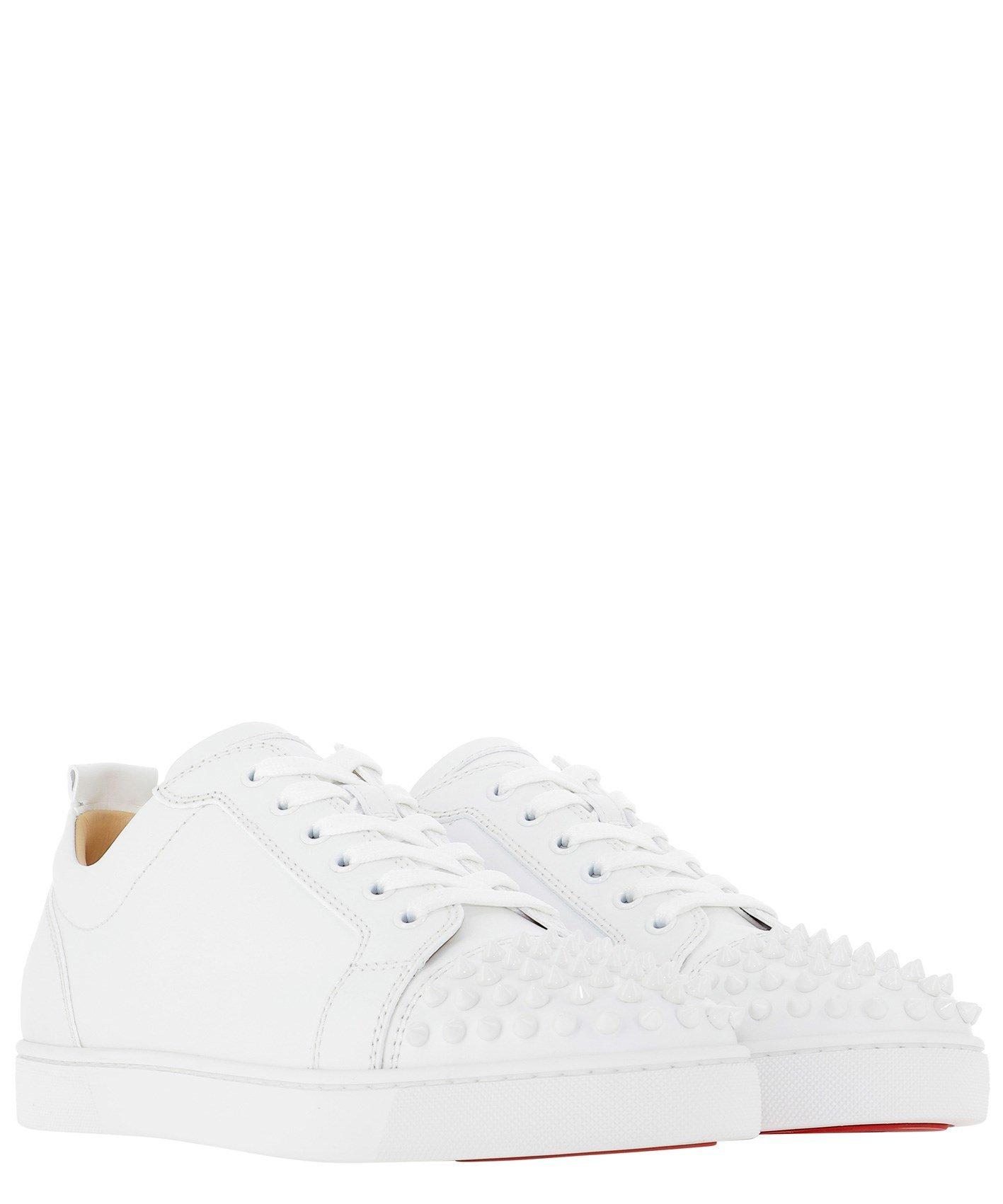Christian Louboutin Louis Junior Leather Sneaker in White for Men - Save  36% - Lyst