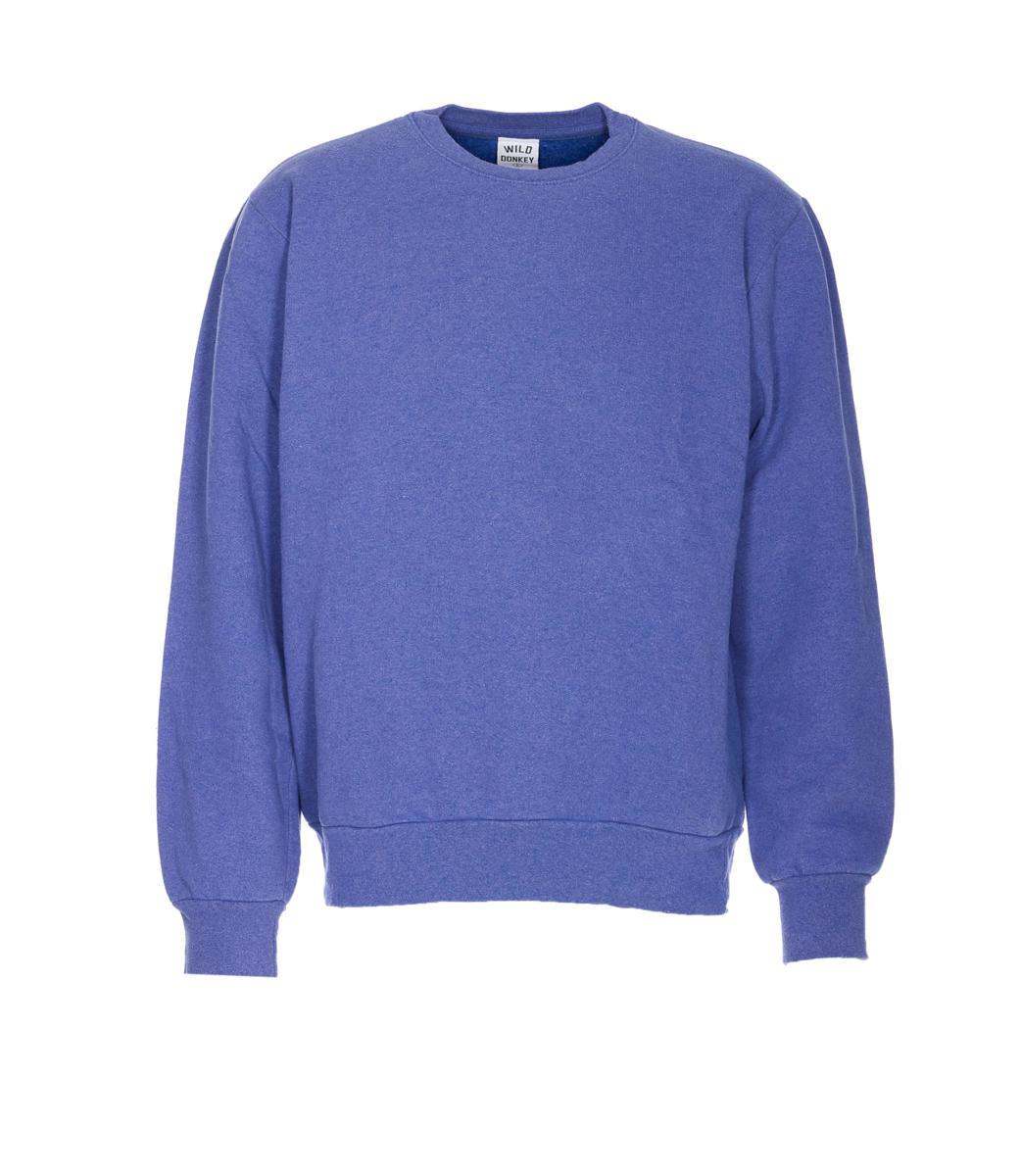 【関税&送料込】Wild Donkey Melange Blue Cotton Sweatshirt WILD DONKEY Sweatshirts for Men | Online Sale up to 44% off