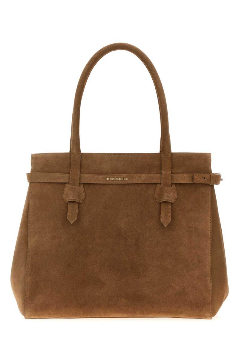 DSQUARED2 ★ ロゴ レザー ハンドバッグ / ブラウン DSquared² Bags for Women | Online Sale up to 61% off | Lyst