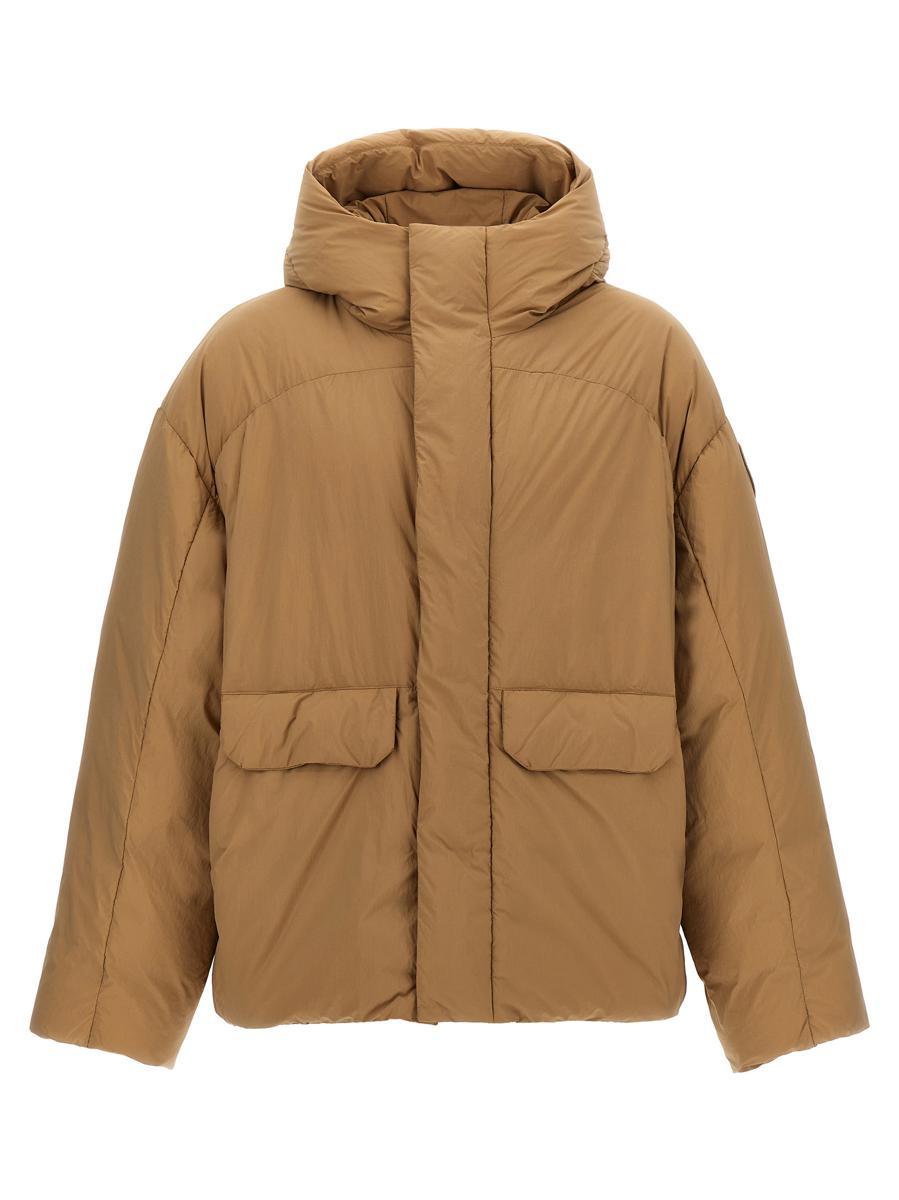 Beige canada goose jacket deals