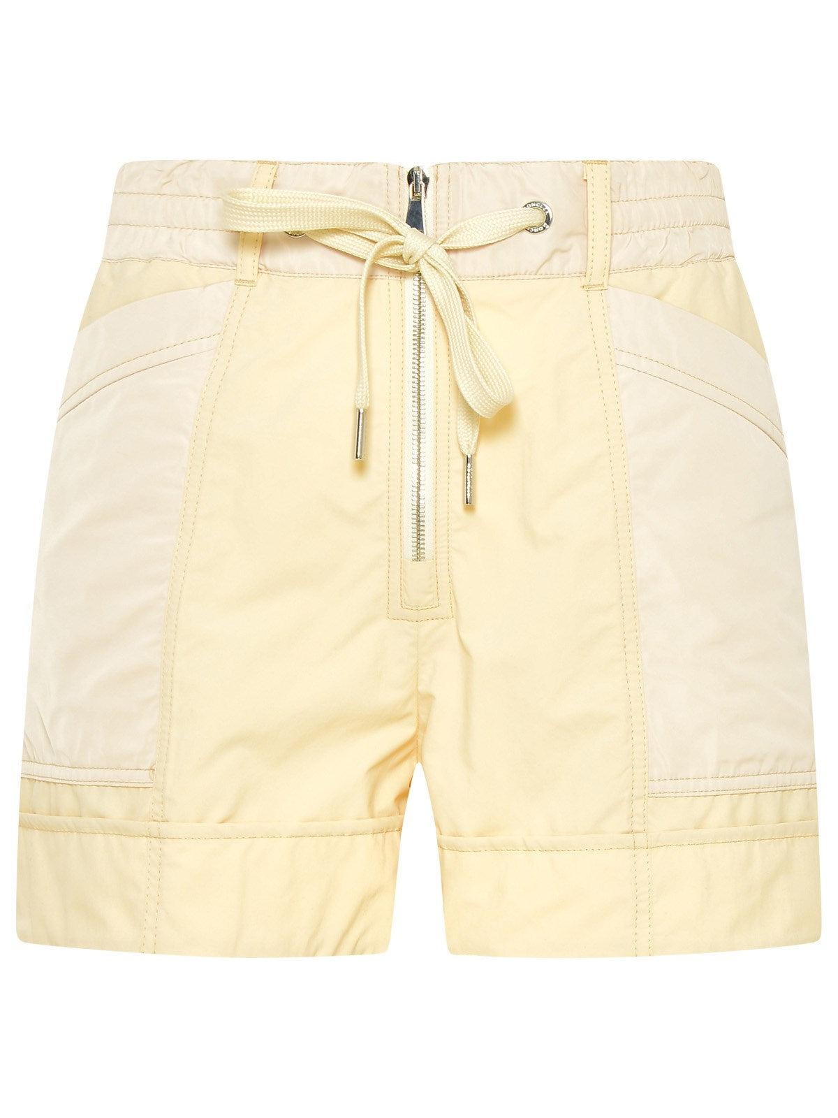 Moncler Synthetic Beige Nylon Shorts in 