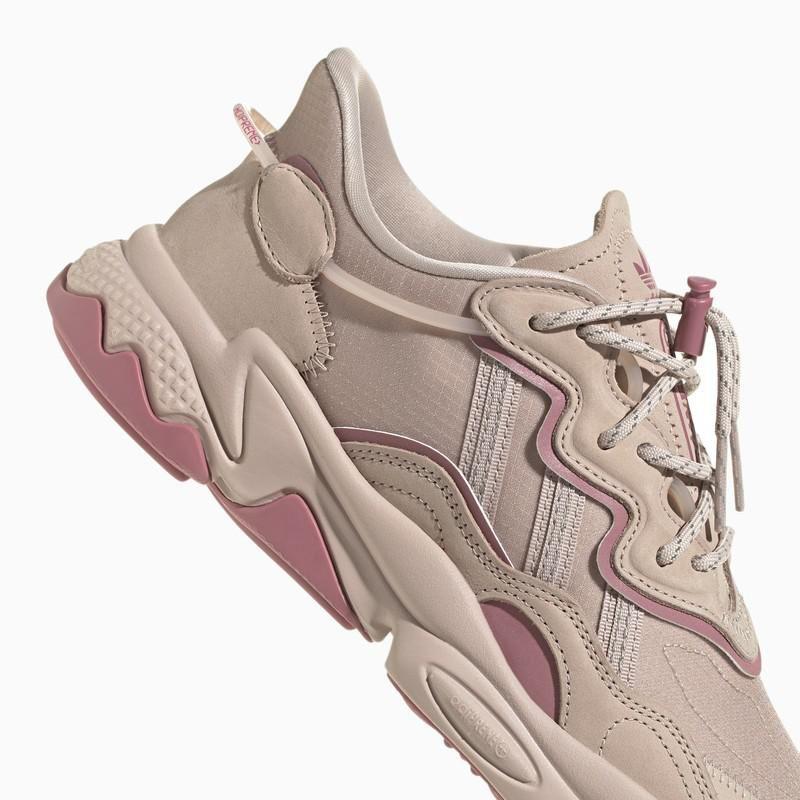 adidas Originals Beige/pink Ozweego Sneakers in Gray | Lyst