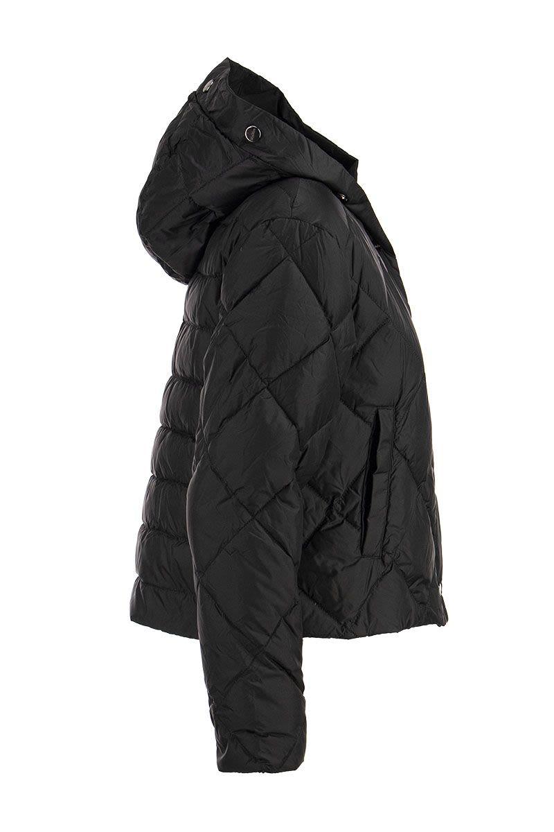 Max Mara Cisoft - Water-repellent Reversible Canvas Down Jacket in Black |  Lyst