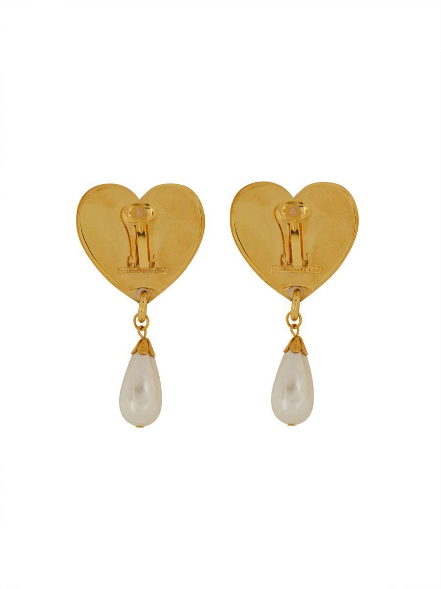 Alessandra rich pearl heart earrings hot sale