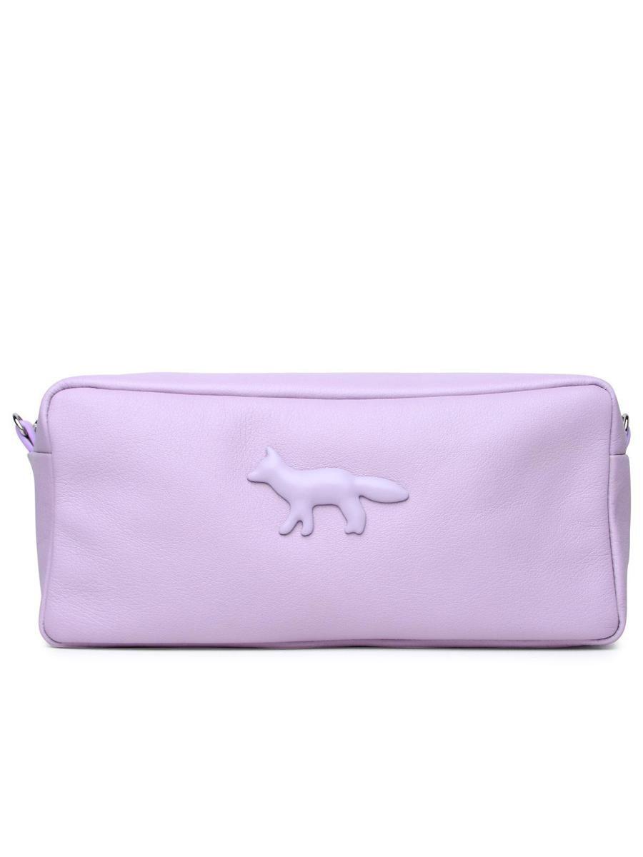 Maison Kitsuné 'Cloud' Lilac Leather Bag in Purple | Lyst