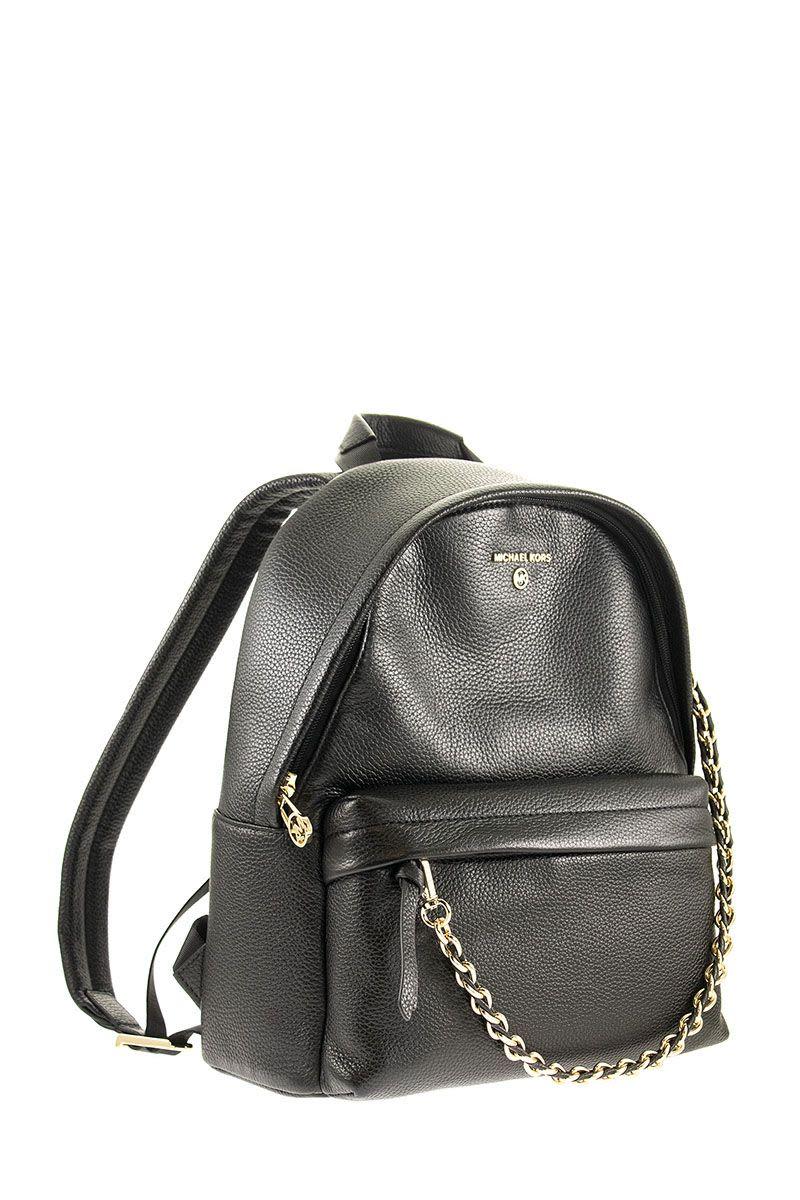 Michael Kors Slater Medium Pebbled Leather Convertible Backpack in