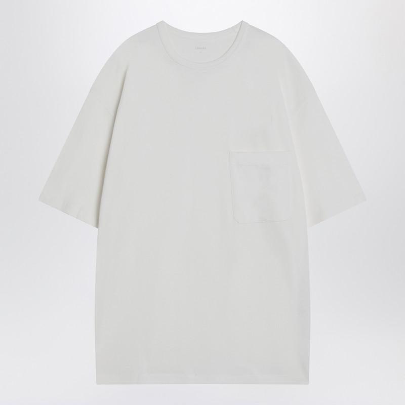 LEMAIRE TO1335LJ1018001 関税送料込 Lemaire Cotton And Linen Boxy T-Shirt in White for Men | Lyst
