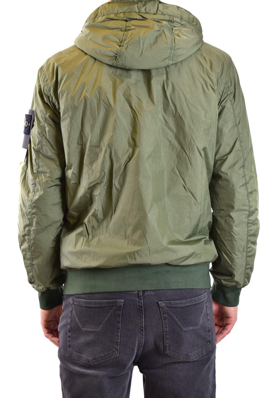 Stone Island Down Jacket in Green for Men | Lyst