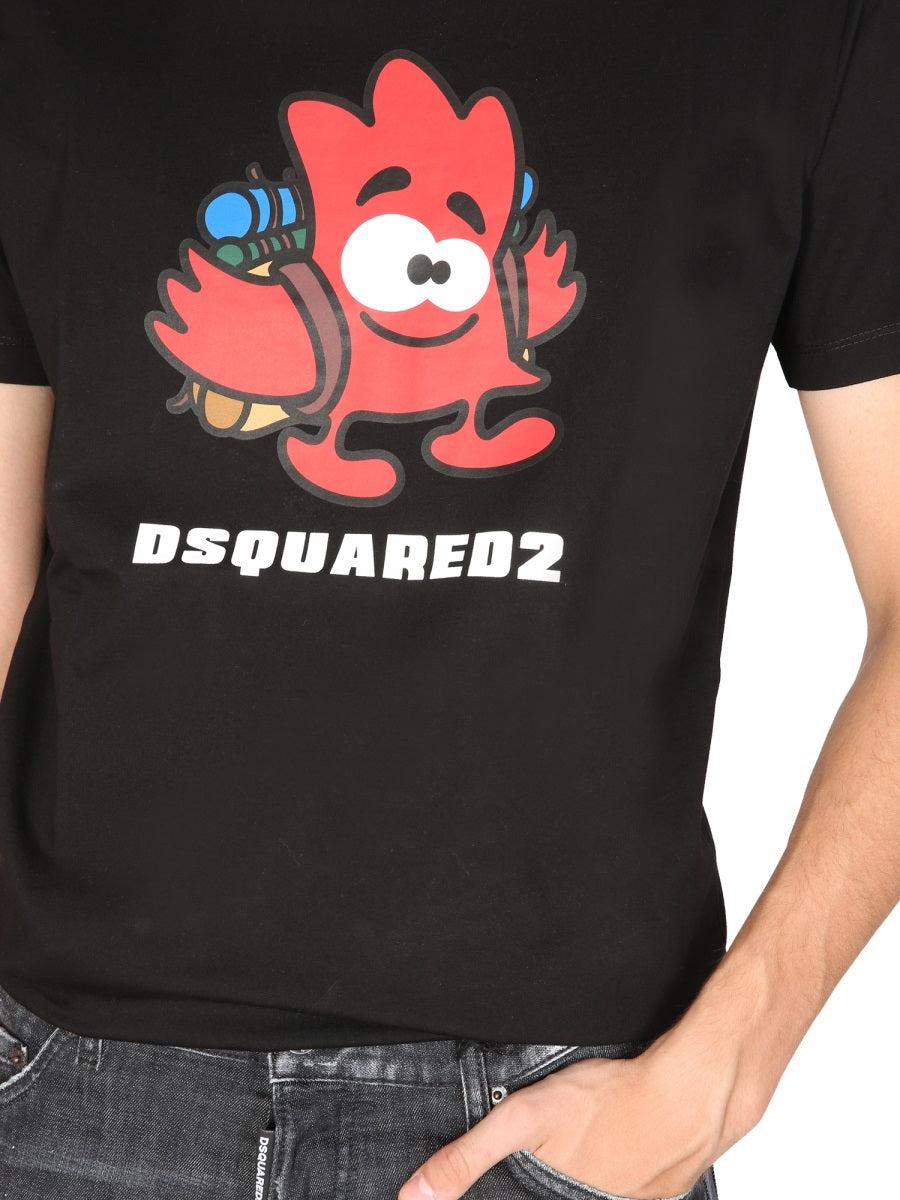 Mens T-shirts DSquared² T-shirts Save 49% DSquared² Cotton Leaf Buddy Cool T-shirt in Black for Men 