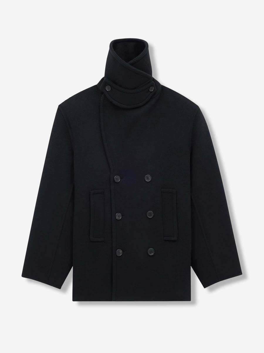 コート Saint Laurent FW24 MP11 SHORT PEACOAT (810508Y080W 1000) 0400018550777_NOIR_A1?wid=830&
