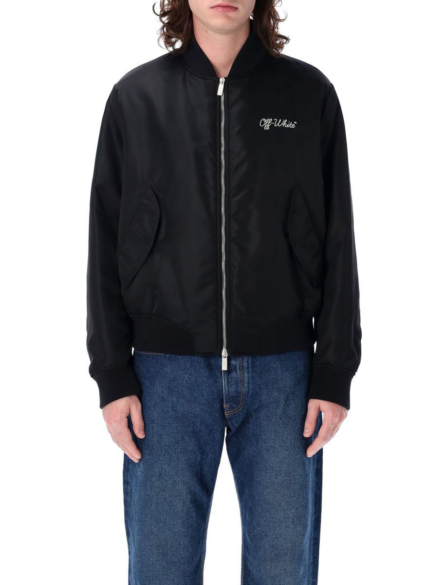 新品　Off-White ブルゾン　ジャンパー　アウター　未着用 オフホワイト(OFF-WHITE)オフホワイト Varsity ブルゾン 衣料品