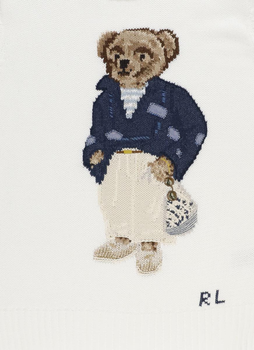 Ralph Lauren Polo Bear Sweater in White | Lyst Canada