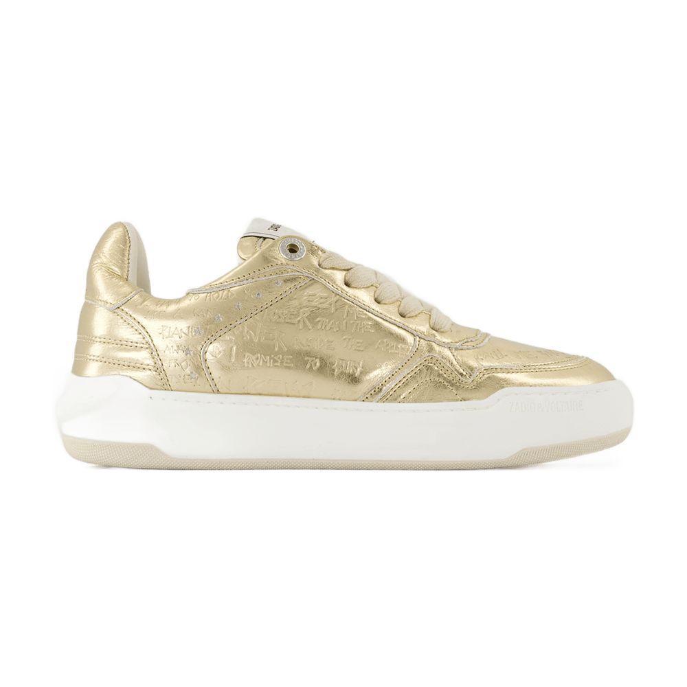スニーカー Wings Sneakers - Zadig & Voltaire - Leather - Gold 26423255_57484047_600.jpg