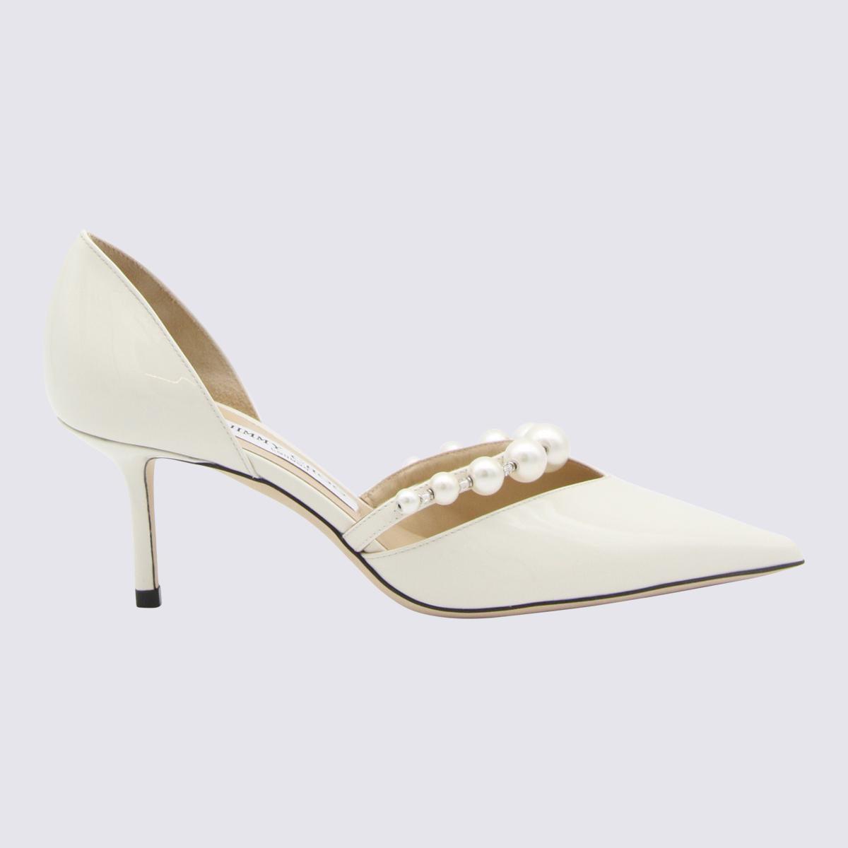 Jimmy Choo White Leather Aurelie Pumps Lyst