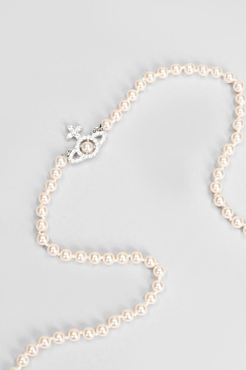 ★Vivienne Westwood★ Olympia Pearl Necklace Platinum White Vivienne Westwood Olympia Pearl Necklace Platinum White